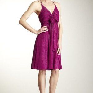 Nicole Miller Tie Front Halter Dress 8